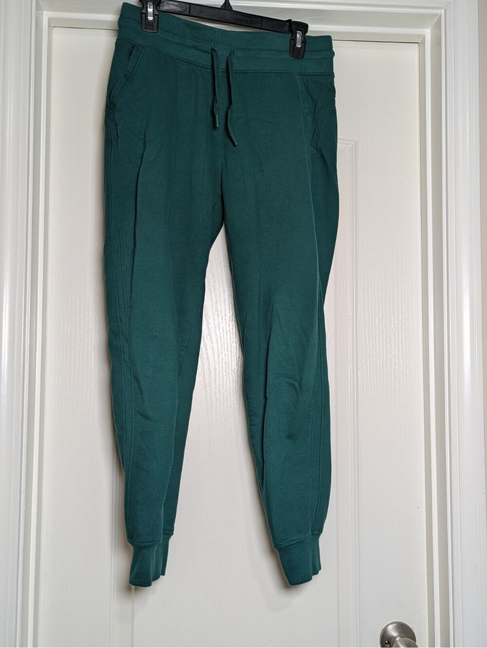 Tek Gear Fleece Joggers Green Women's High Rise Pockets Stretchy Size Medium
